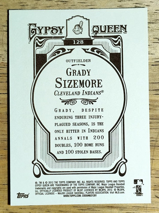 2012 Topps Gypsy Queen #128 Grady Sizemore