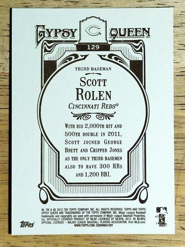 2012 Topps Gypsy Queen #129 Scott Rolen