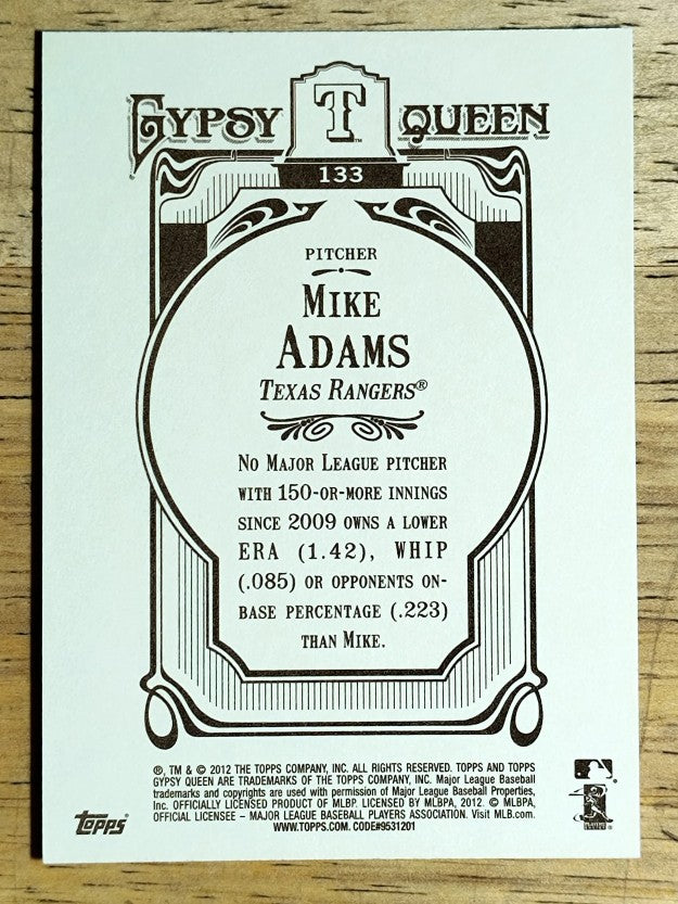 2012 Topps Gypsy Queen #133 Mike Adams