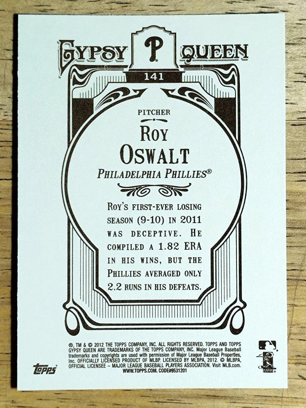 2012 Topps Gypsy Queen #141A Roy Oswalt