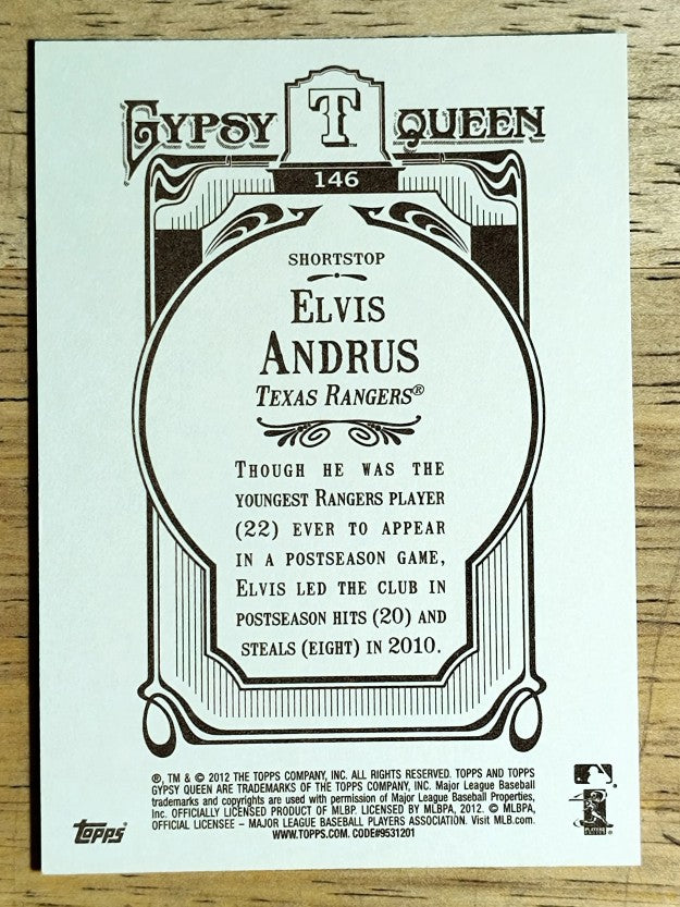 2012 Topps Gypsy Queen #146 Elvis Andrus