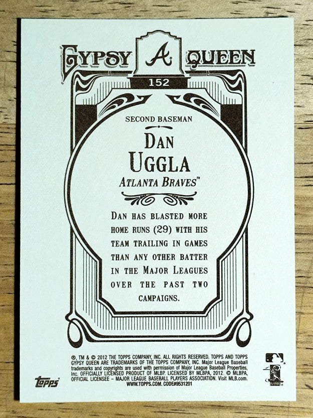 2012 Topps Gypsy Queen #152 Dan Uggla