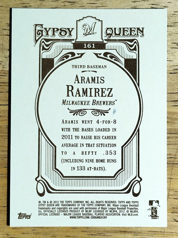 2012 Topps Gypsy Queen #161 Aramis Ramirez