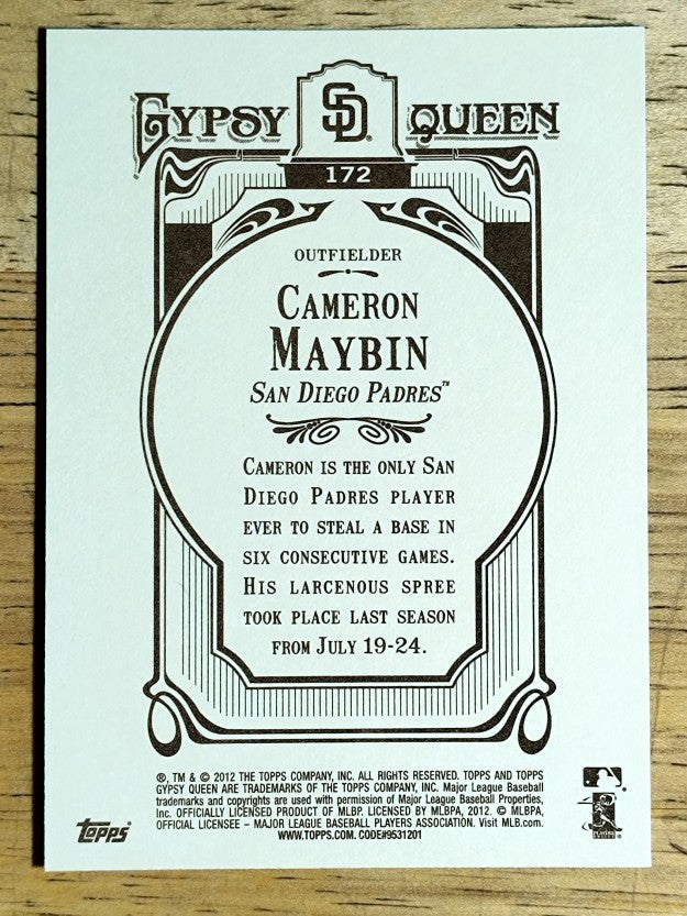 2012 Topps Gypsy Queen #172 Cameron Maybin