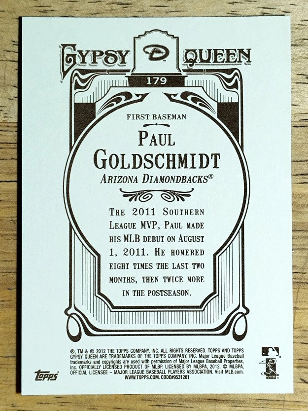 2012 Topps Gypsy Queen #179 Paul Goldschmidt