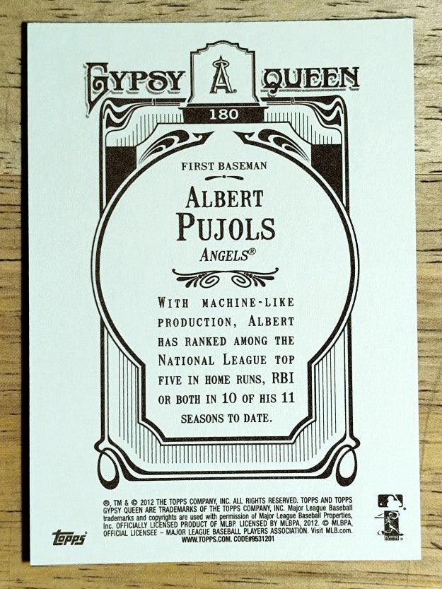 2012 Topps Gypsy Queen #180 Albert Pujols