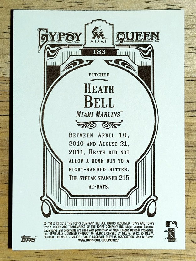 2012 Topps Gypsy Queen #183 Heath Bell