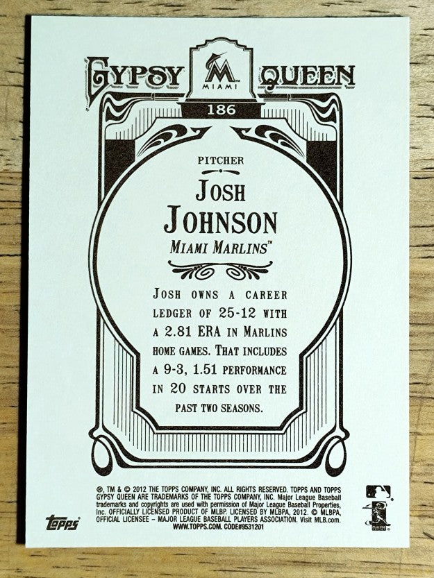 2012 Topps Gypsy Queen #186 Josh Johnson