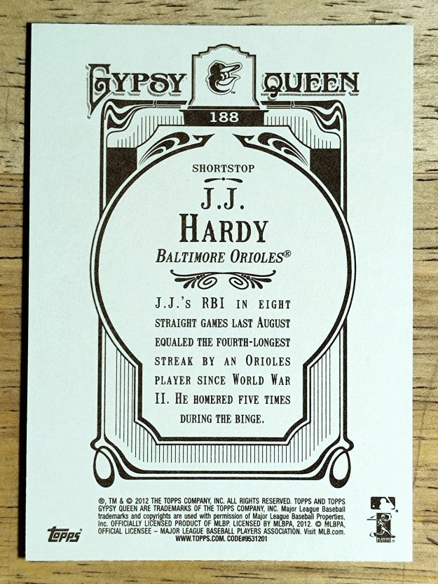 2012 Topps Gypsy Queen #188 J.J. Hardy