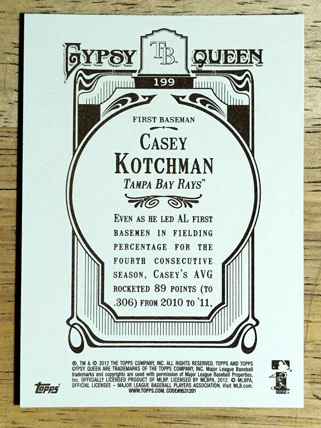 2012 Topps Gypsy Queen #199 Casey Kotchman