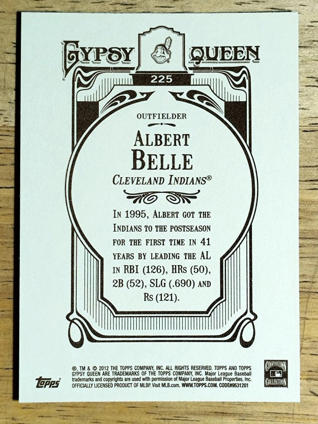 2012 Topps Gypsy Queen #225 Albert Belle