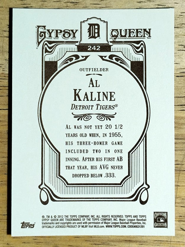 2012 Topps Gypsy Queen #242 Al Kaline