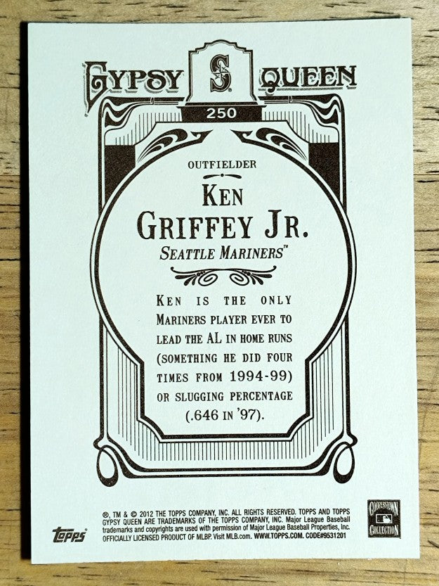 2012 Topps Gypsy Queen #250A Ken Griffey Jr.