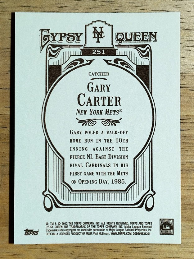 2012 Topps Gypsy Queen #251 Gary Carter