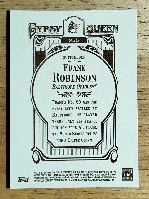 2012 Topps Gypsy Queen #255 Frank Robinson