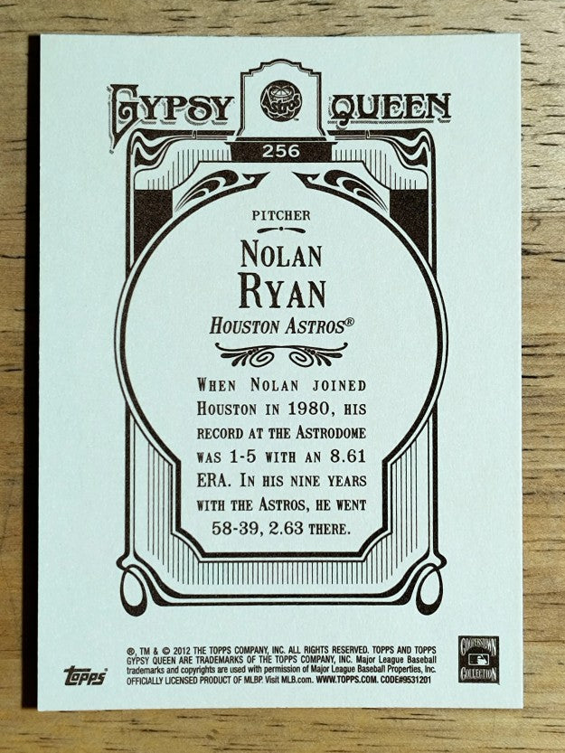 2012 Topps Gypsy Queen #256 Nolan Ryan