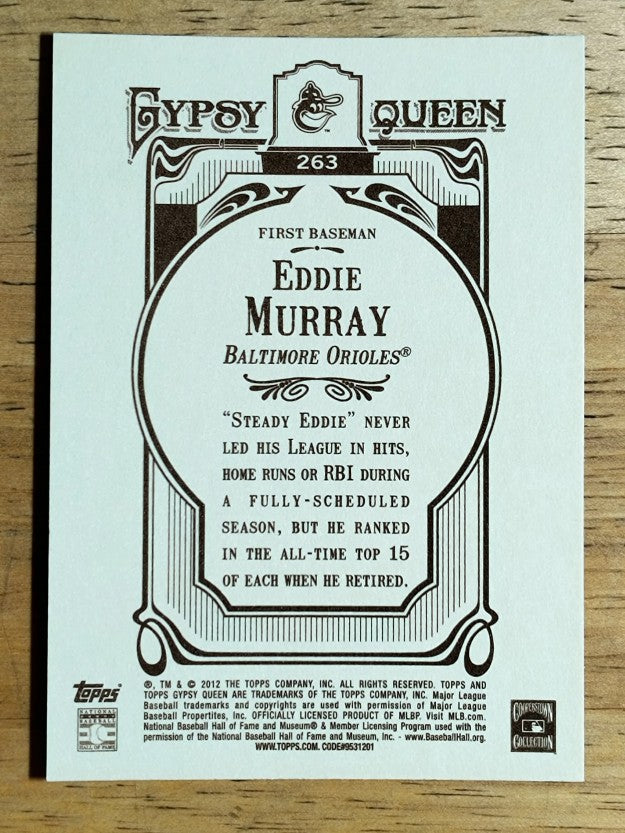 2012 Topps Gypsy Queen #263 Eddie Murray