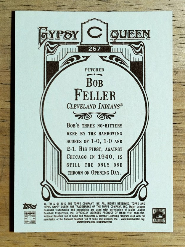 2012 Topps Gypsy Queen #267 Bob Feller
