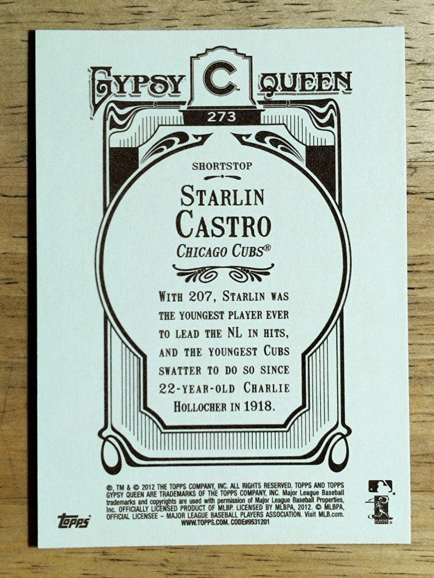 2012 Topps Gypsy Queen #273 Starlin Castro