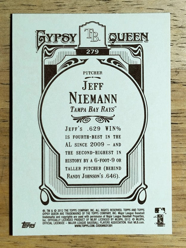 2012 Topps Gypsy Queen #279 Jeff Niemann