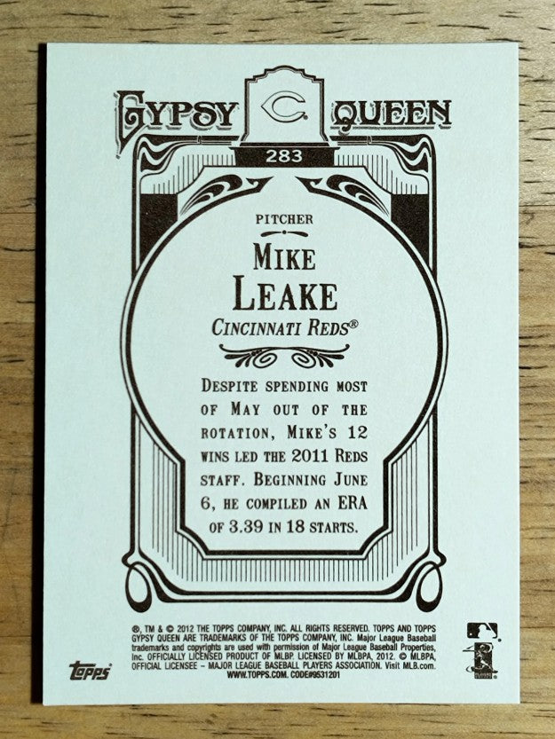 2012 Topps Gypsy Queen #283 Mike Leake