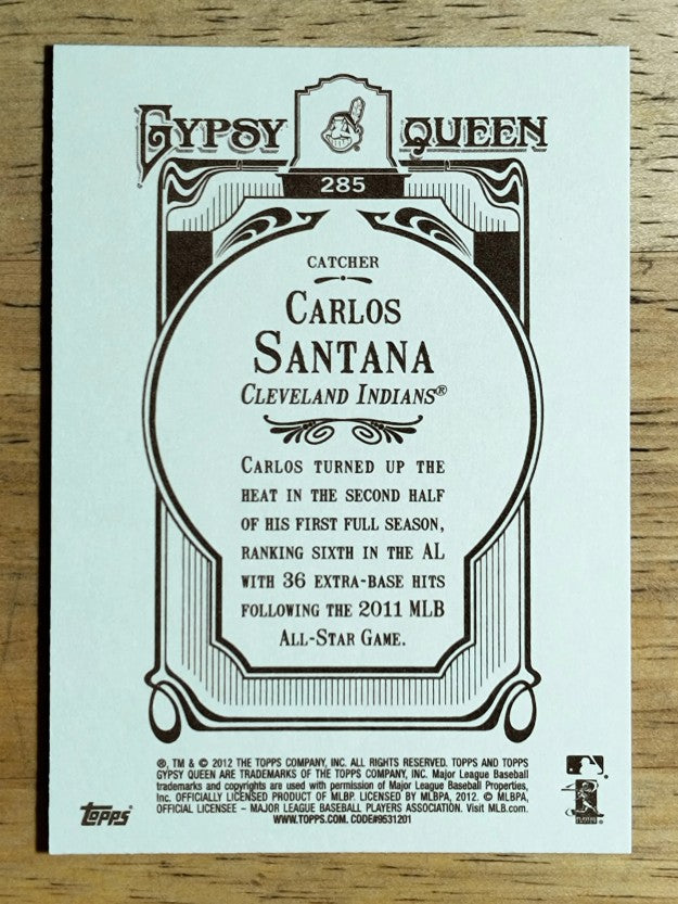 2012 Topps Gypsy Queen #285 Carlos Santana