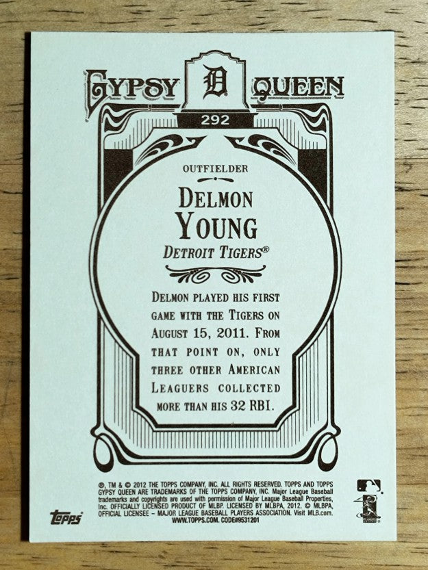 2012 Topps Gypsy Queen #292 Delmon Young
