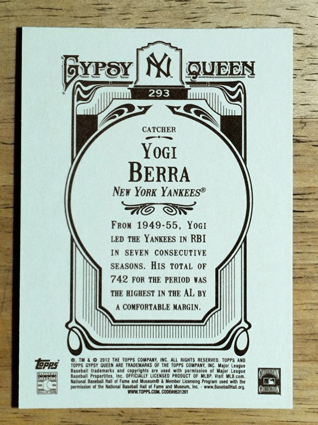 2012 Topps Gypsy Queen #293 Yogi Berra