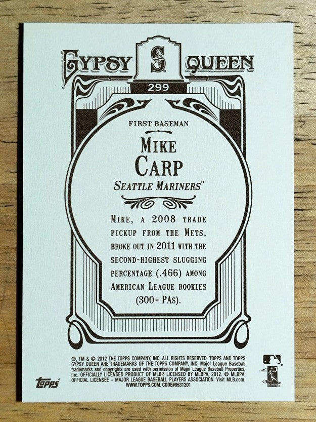 2012 Topps Gypsy Queen #299 Mike Carp