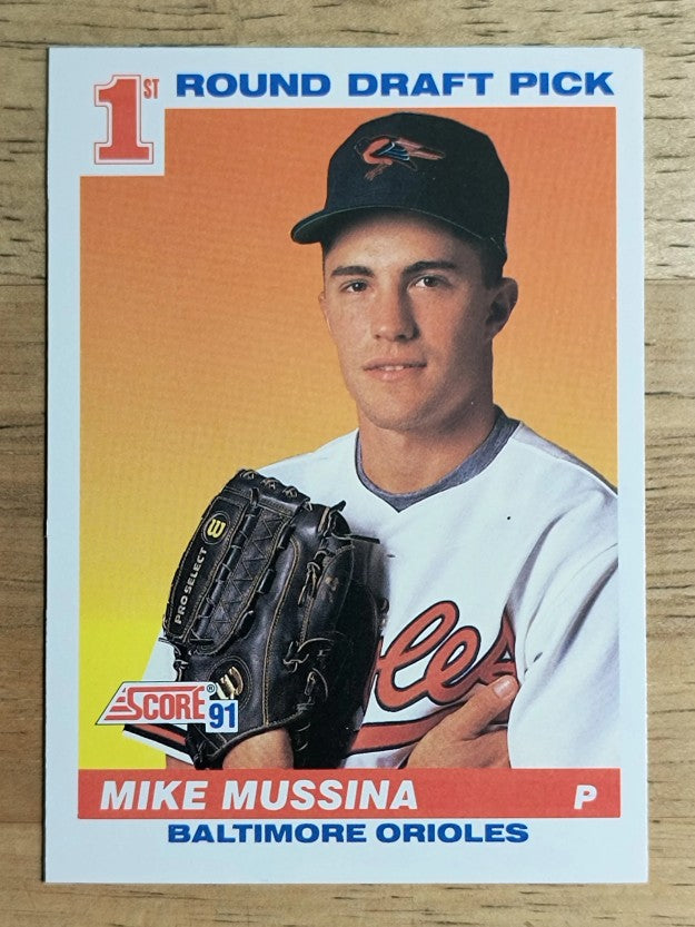 1991 Score #383 Mike Mussina RC