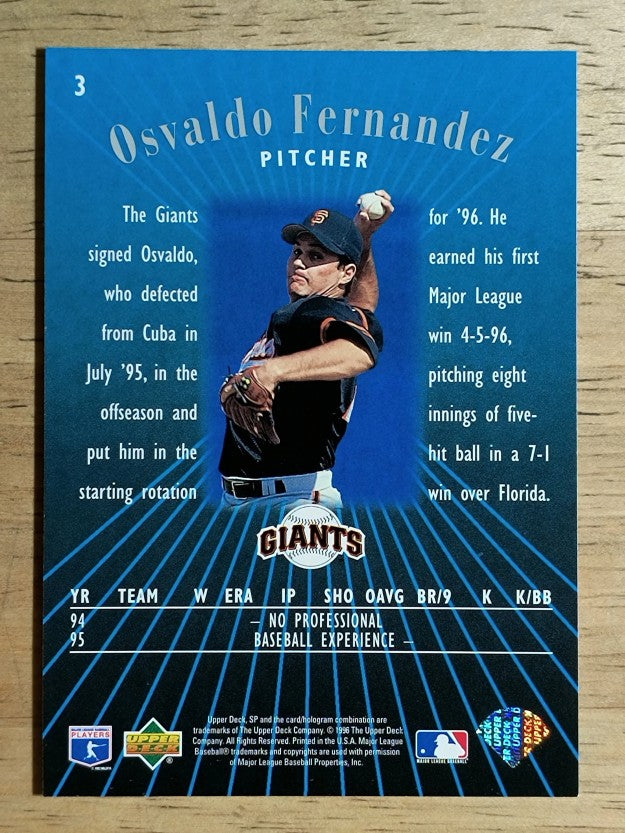 1996 SP #3 Osvaldo Fernandez FOIL