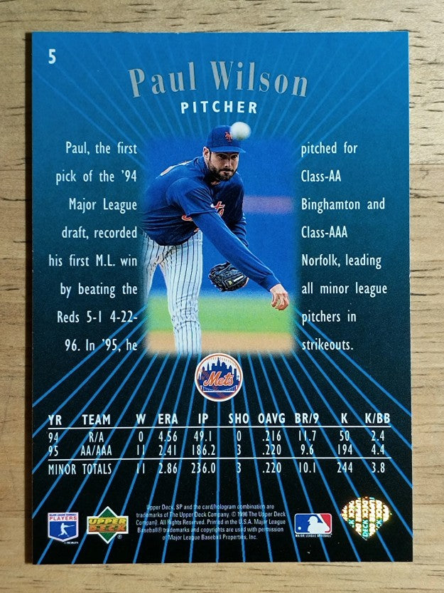 1996 SP #5 Paul Wilson FOIL