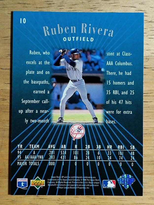 1996 SP #10 Ruben Rivera FOIL