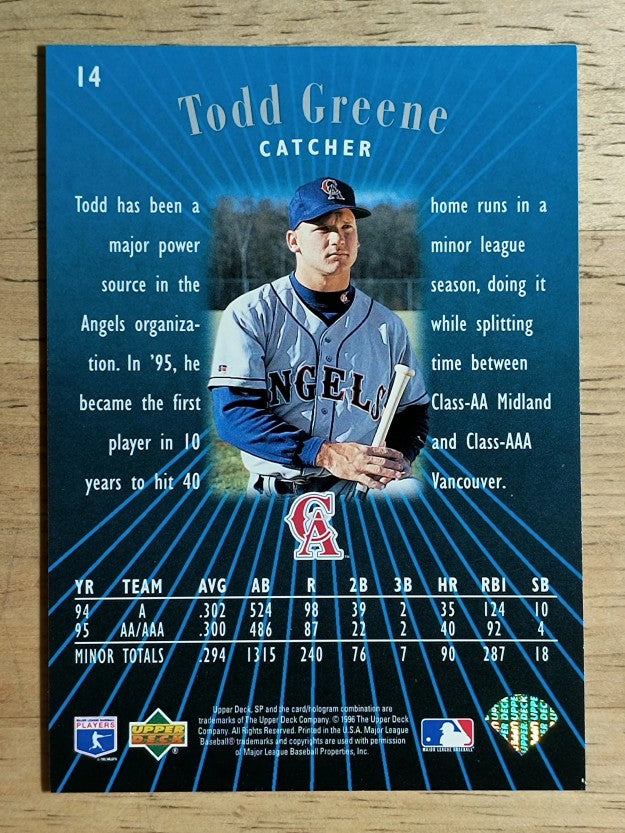 1996 SP #14 Todd Greene FOIL