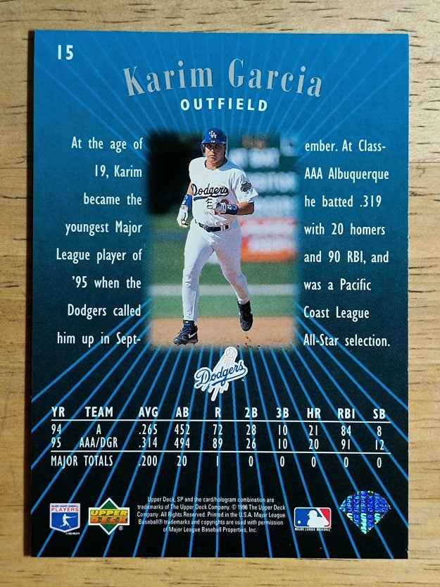 1996 SP #15 Karim Garcia FOIL