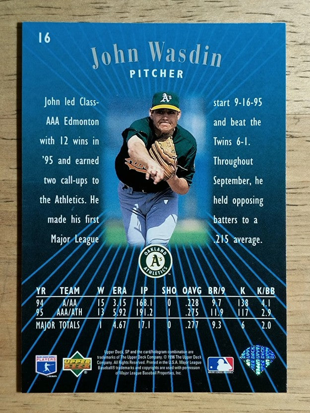 1996 SP #16 John Wasdin FOIL