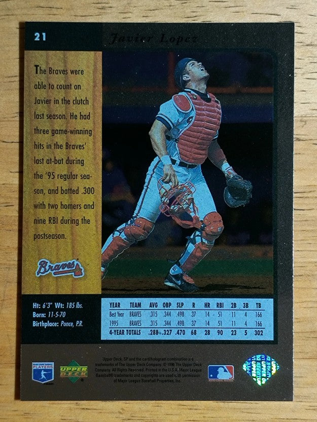1996 SP #21 Javy Lopez
