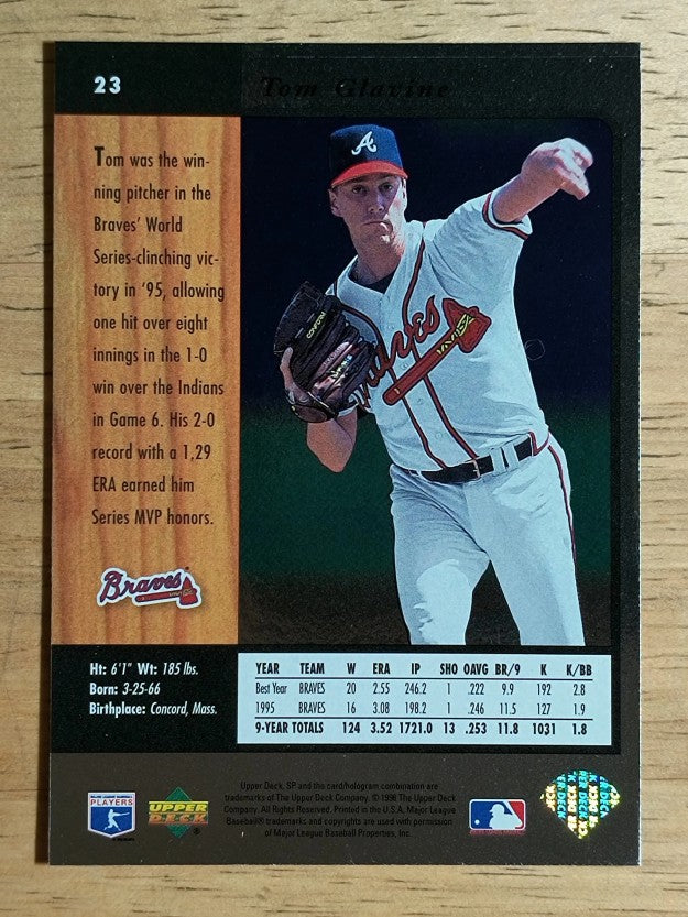 1996 SP #23 Tom Glavine