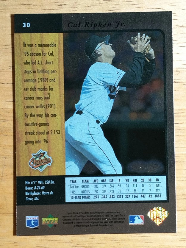 1996 SP #30 Cal Ripken