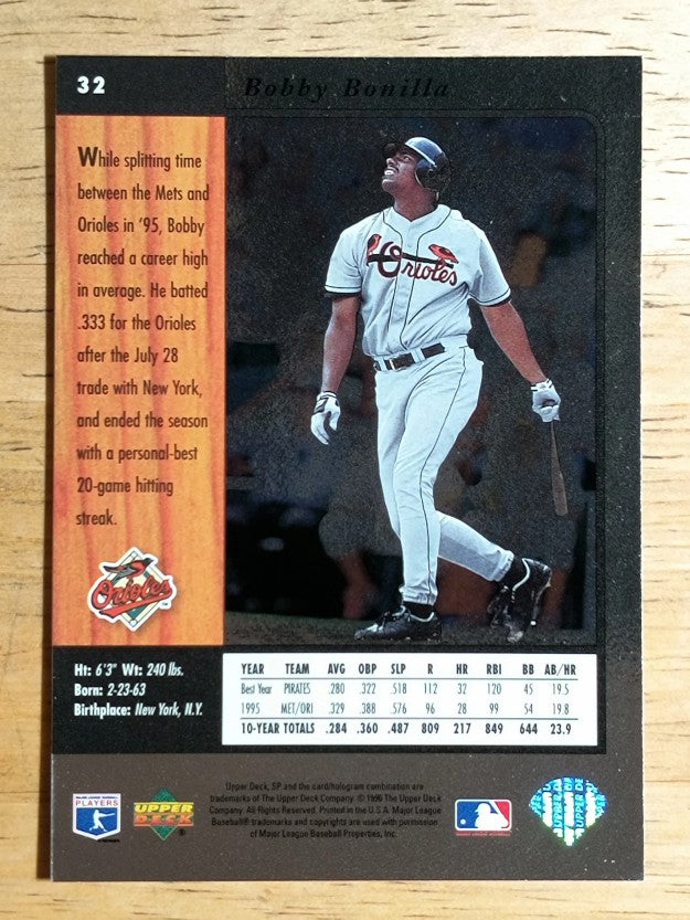 1996 SP #32 Bobby Bonilla