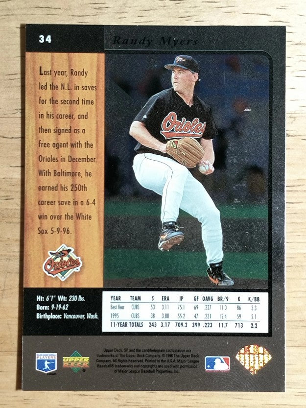 1996 SP #34 Randy Myers