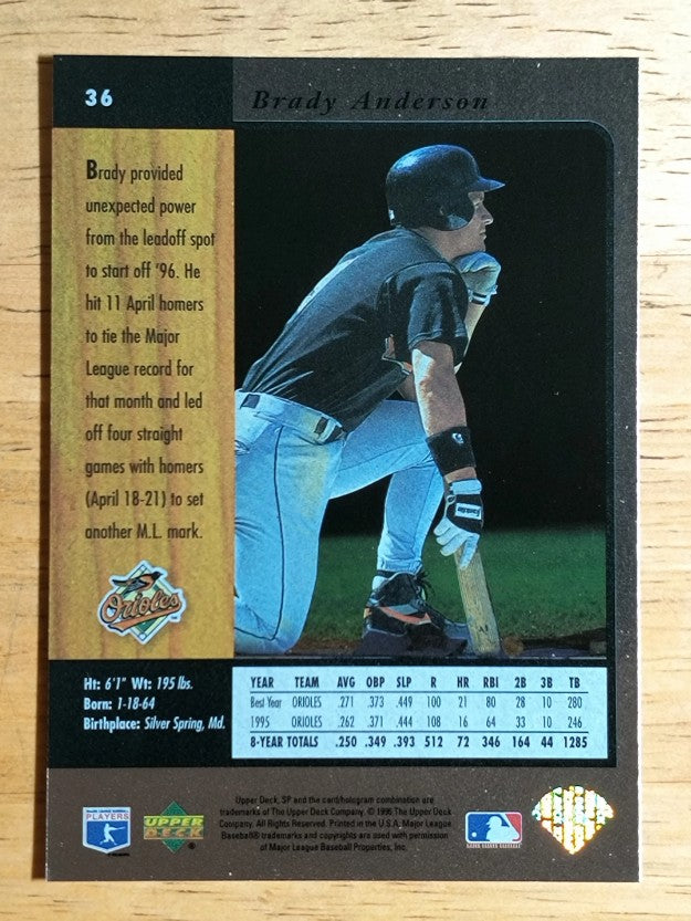1996 SP #36 Brady Anderson