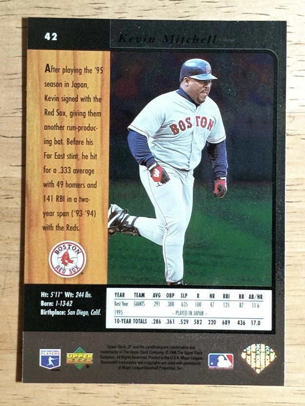 1996 SP #42 Kevin Mitchell