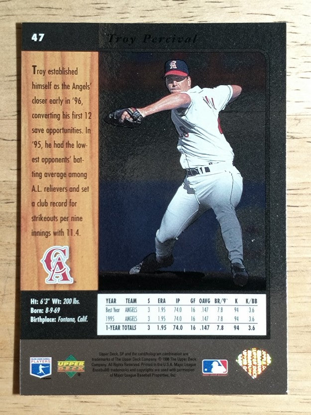 1996 SP #47 Troy Percival