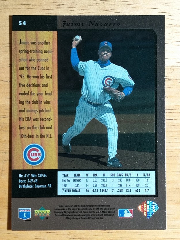 1996 SP #54 Jaime Navarro