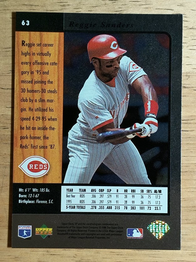 1996 SP #63 Reggie Sanders