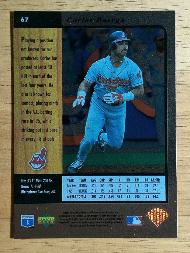 1996 SP #67 Carlos Baerga