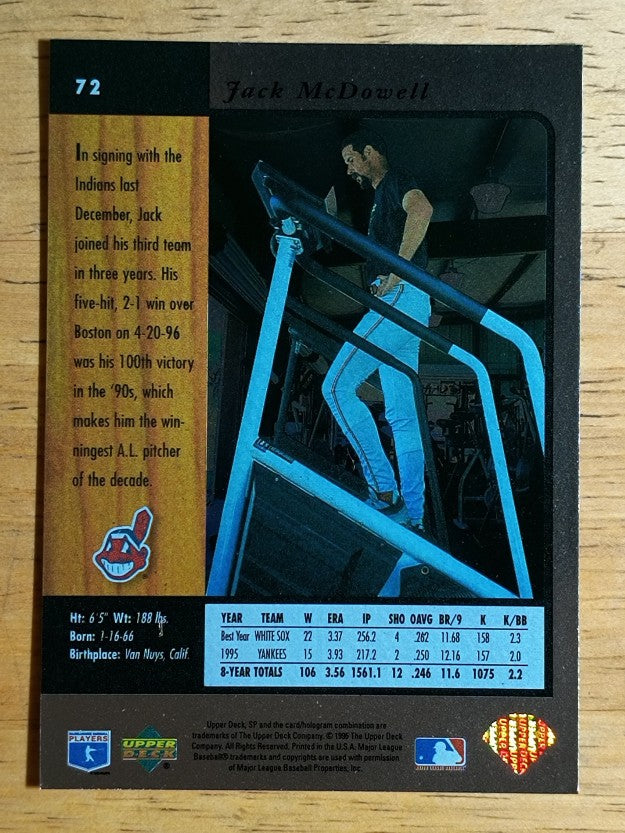 1996 SP #72 Jack McDowell