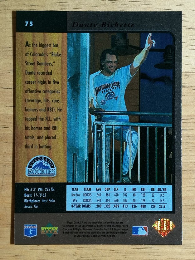 1996 SP #75 Dante Bichette