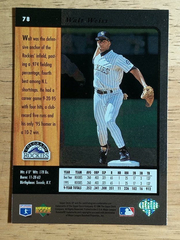 1996 SP #78 Walt Weiss